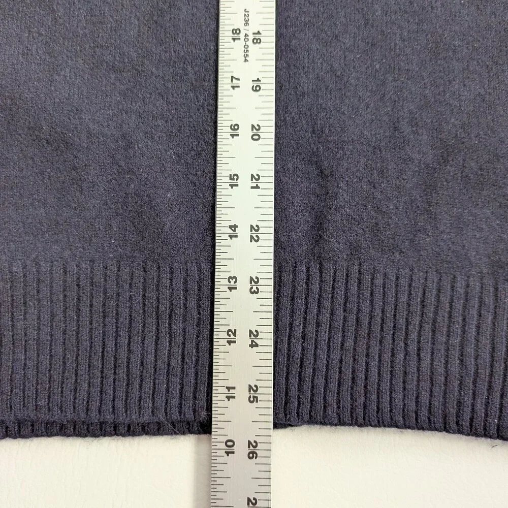 J. Crew 100% Lambs Wool Men's Navy Sweater Size XL